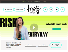 Tablet Screenshot of kristyarnett.com